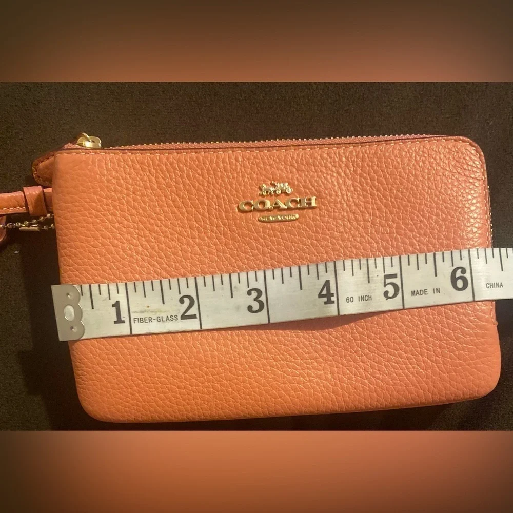 Coach coral Pink Wristlet